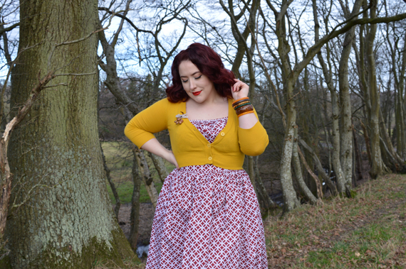 Hearts and Found Dark Red Livewire Chain link custom Grace dress