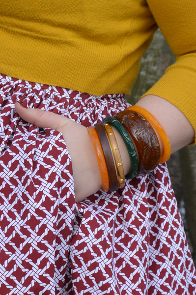 Hearts and Found Dark Red Livewire Chain link custom Grace dress
