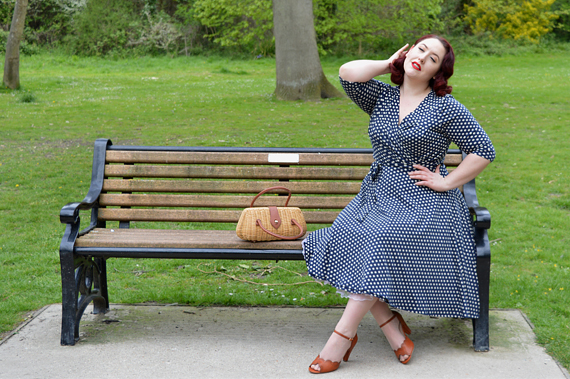 Unique Vintage Kelsie Wrap Dress