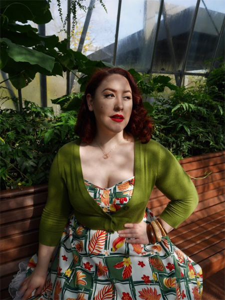 Collectif Fairy doll Tropical Bamboo dress Lulu Hun Lidia Yellow flats