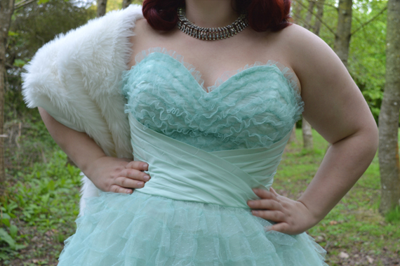 Unique Vintage Mint cupcake 1950s tulle swing prom dress plus size