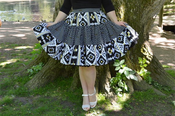 Lil' Lou Lou Boogie Woogie Southwestern skirt