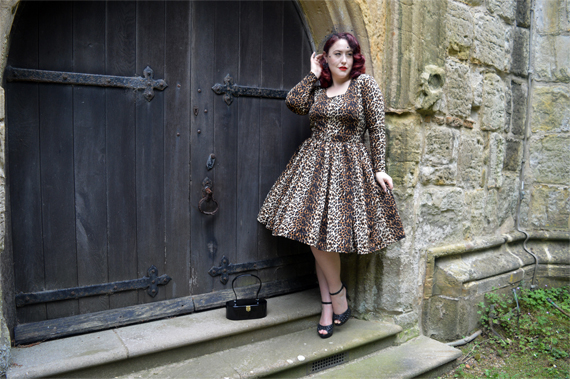Wild Leopard Troublemaker swing dress Vixen by Micheline Pitt Deadly is the Female
