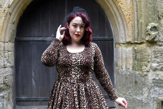 Wild Leopard Troublemaker swing dress Vixen by Micheline Pitt Deadly is the Female