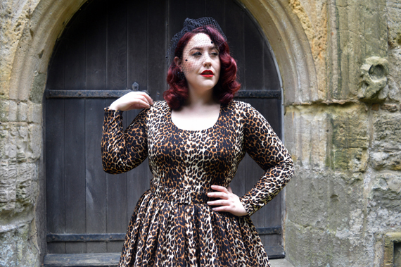 Wild Leopard Troublemaker swing dress Vixen by Micheline Pitt Deadly is the Female