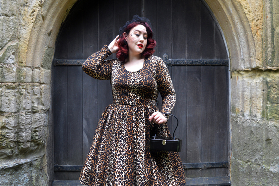 Wild Leopard Troublemaker swing dress Vixen by Micheline Pitt Deadly is the Female