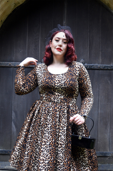 Wild Leopard Troublemaker swing dress Vixen by Micheline Pitt Deadly is the Female