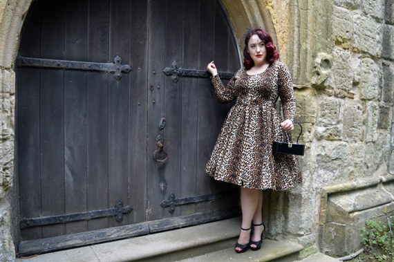 Wild Leopard Troublemaker swing dress Vixen by Micheline Pitt Deadly is the Female