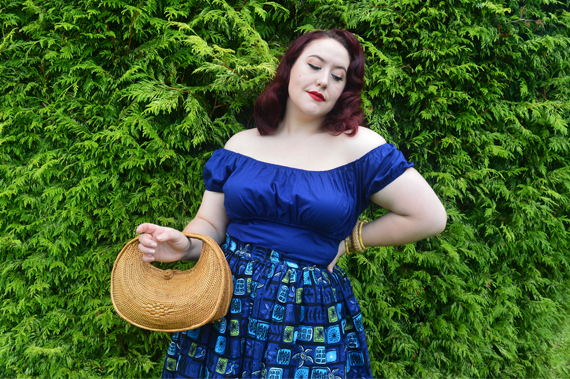 Ellen and James Half Moon woven handmade Basket bag ata grass Miss Amy May