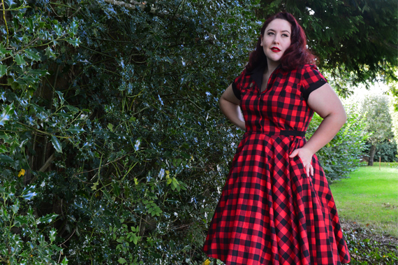 Heart of Haute Red Buffalo Gingham Dinette dress 