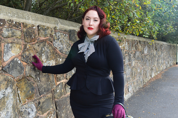 Heart of Haute Black Diva Suit Estelle Blouse