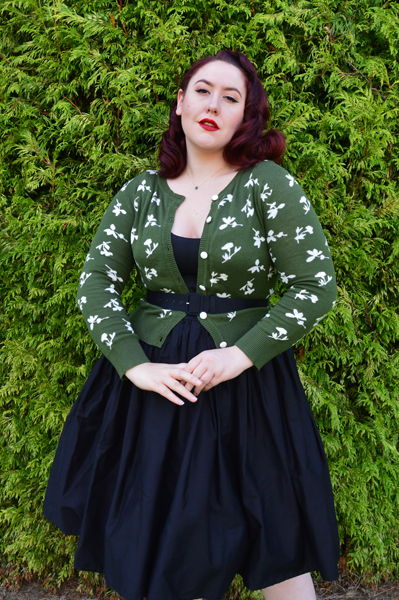 Collectif vintage Jessie floral Jacquard cardigan 