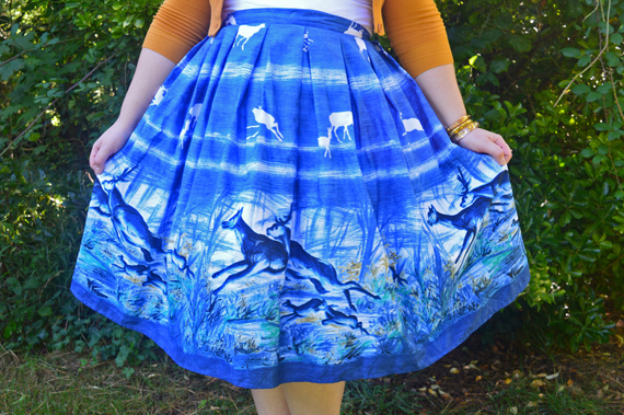 Hell Bunny Montana print skirt plus size