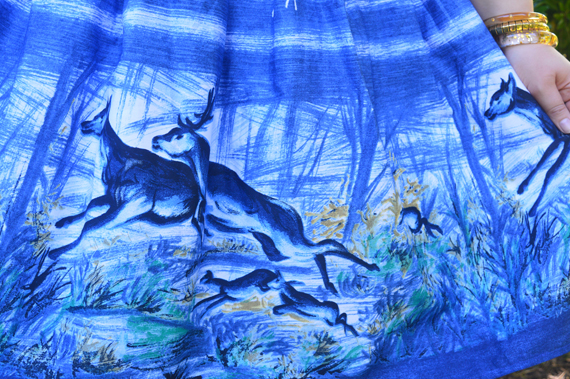 Hell Bunny Montana print skirt plus size