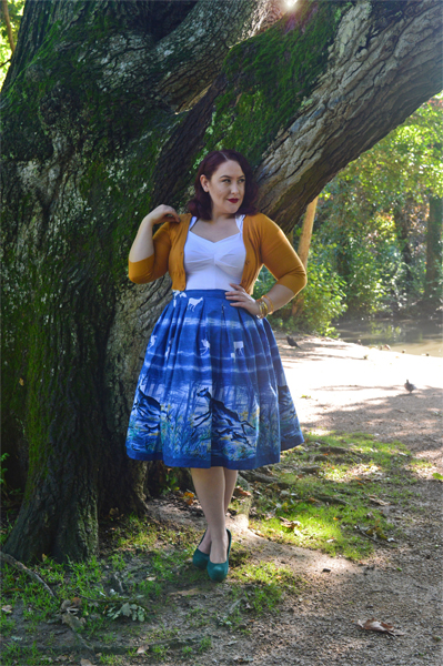 Hell Bunny Montana print skirt plus size