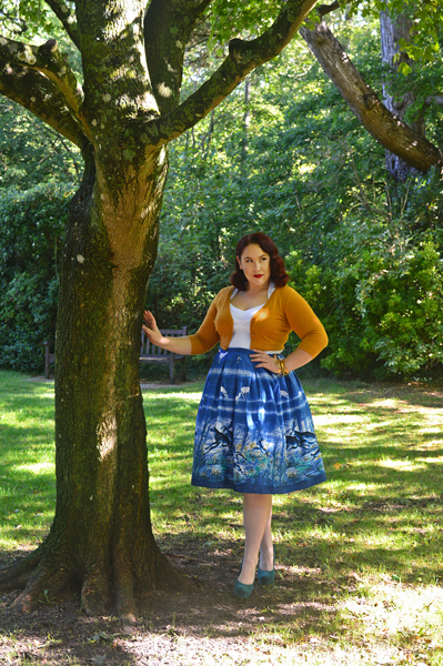 Hell Bunny Montana print skirt plus size