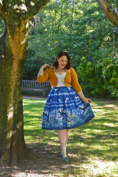 Hell Bunny Montana print skirt plus size