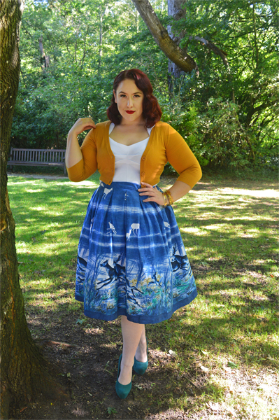 Hell Bunny Montana print skirt plus size