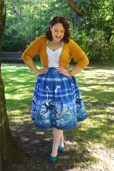 Hell Bunny Montana print skirt plus size