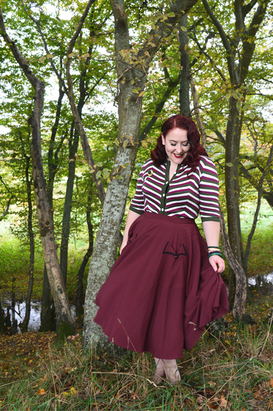 Collectif Vintage Holly Chevron patterned cardigan