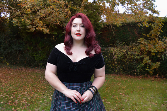 Doll Me Up Sugar black top peebles 50s skirt