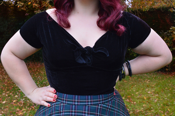 Doll Me Up Sugar black top peebles 50s skirt