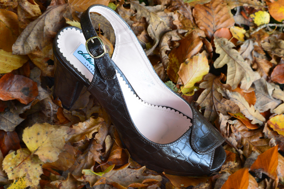 Collectif Clothing burgundy Zoe dress Lulu Hun Diana Crocodile heels