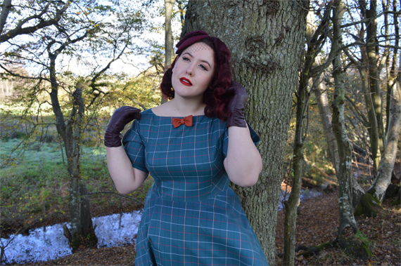 Dancing Days Banned Eliza teal dress Candice hat fascinator, Let the Good Times Roll booties black burgundy