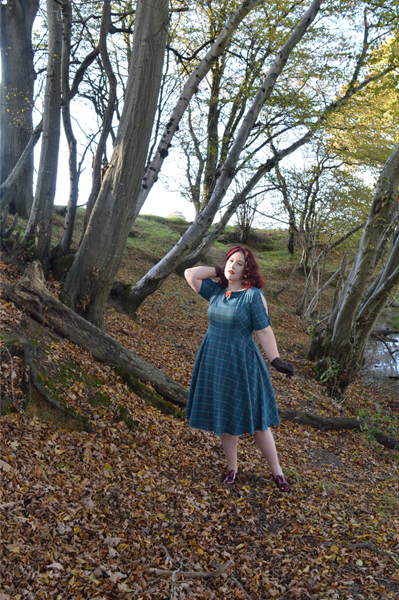 Dancing Days Banned Eliza teal dress Candice hat fascinator, Let the Good Times Roll booties black burgundy