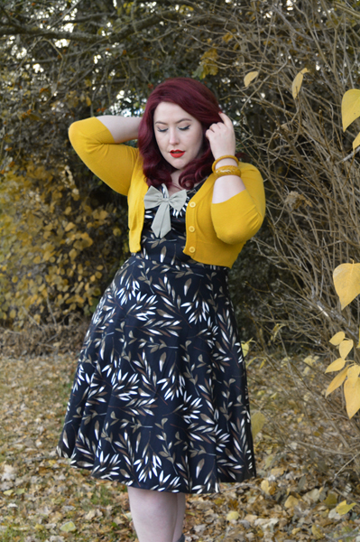 Lady V London Gold Leaf Isabella dress plus size