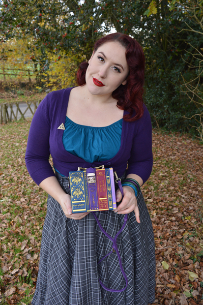 Vendula London quirky books shaped bag 