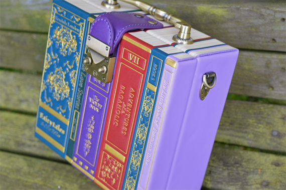 Vendula London quirky books shaped bag 