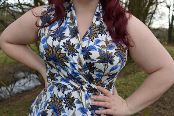 Karina dresses Grecian Gardens Ruby dress