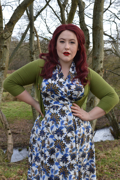 Karina dresses Grecian Gardens Ruby dress