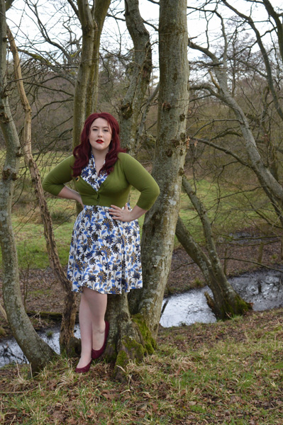 Karina dresses Grecian Gardens Ruby dress