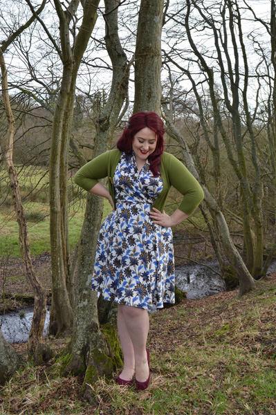 Karina dresses Grecian Gardens Ruby dress