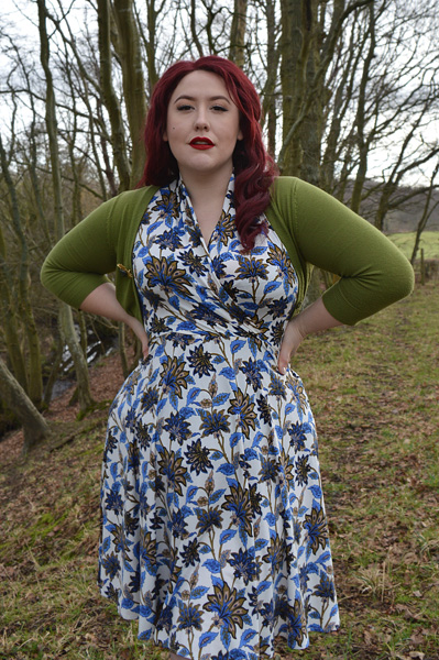 Karina dresses Grecian Gardens Ruby dress