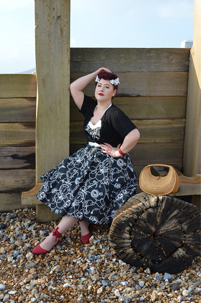 Hell Bunny 50s Mistral dress Black Loretta cardigan plus size discount code AMYMAY20!%