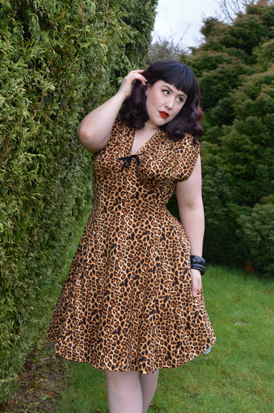 Raquel Leopard Print dress by Wax Poetic Clothing Miss Amy May