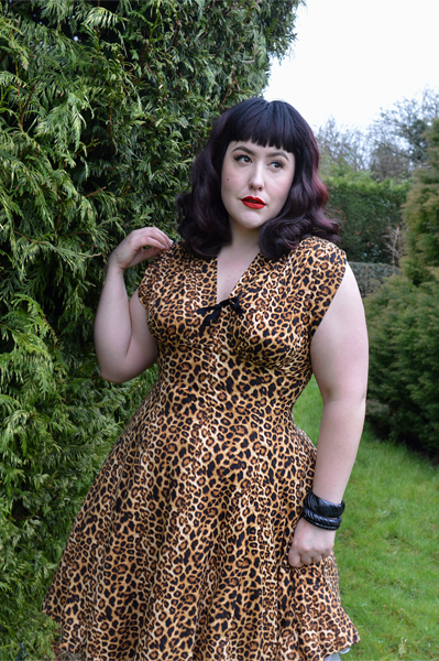Raquel Leopard Print dress by Wax Poetic Clothing Miss Amy May