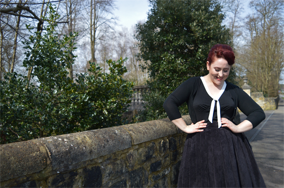 Voodoo Vixen Nellie contrast tie top Miss Amy May