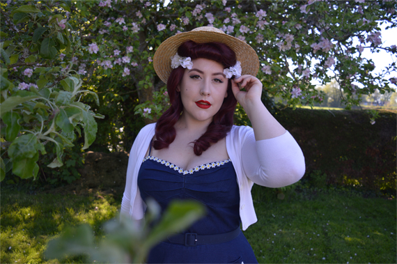 Daisy May dress by Voodoo Vixen Curve plus size denim dress