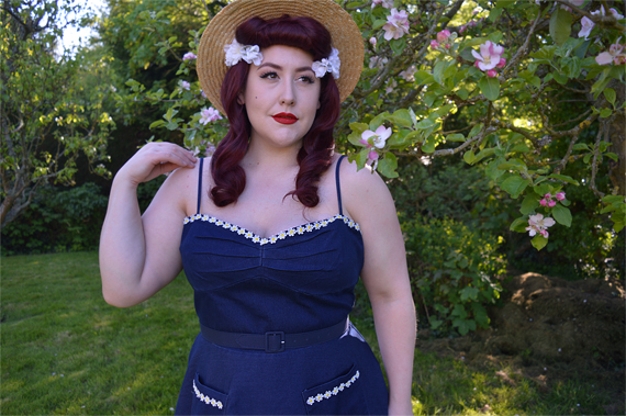  Daisy May dress by Voodoo Vixen Curve plus size denim dress
