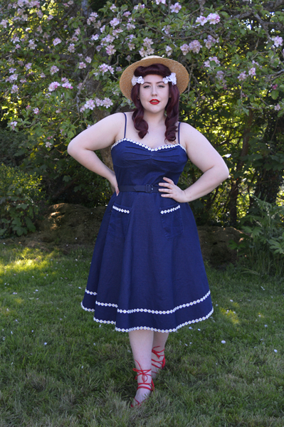  Daisy May dress by Voodoo Vixen Curve plus size denim dress