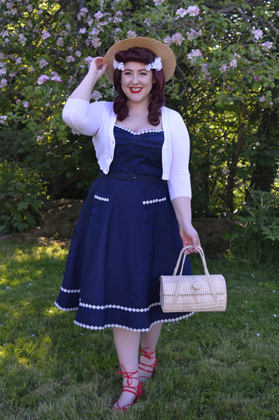 Daisy May dress by Voodoo Vixen Curve plus size denim dress