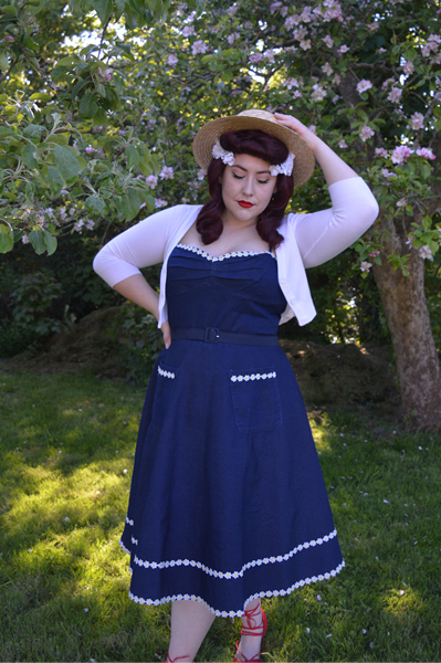 Daisy May dress by Voodoo Vixen Curve plus size denim dress