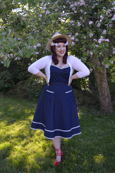 Daisy May dress by Voodoo Vixen Curve plus size denim dress