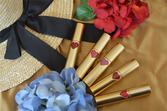 Lola Von Rose vegan cruelty free made in USA vintage liquid lipsticks gold Miss Amy May