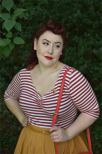 Miss Amy May Hogwarts vintage style Gryffindor student pinup plus size inspired Harry Potter Cosplay disneybound