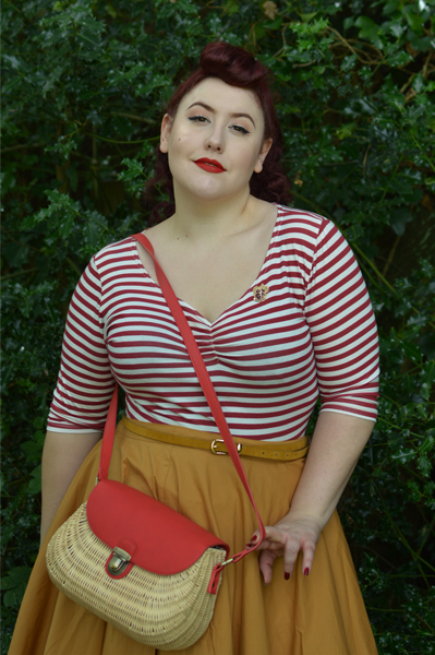 Miss Amy May Hogwarts vintage style Gryffindor student pinup plus size inspired Harry Potter Cosplay disneybound